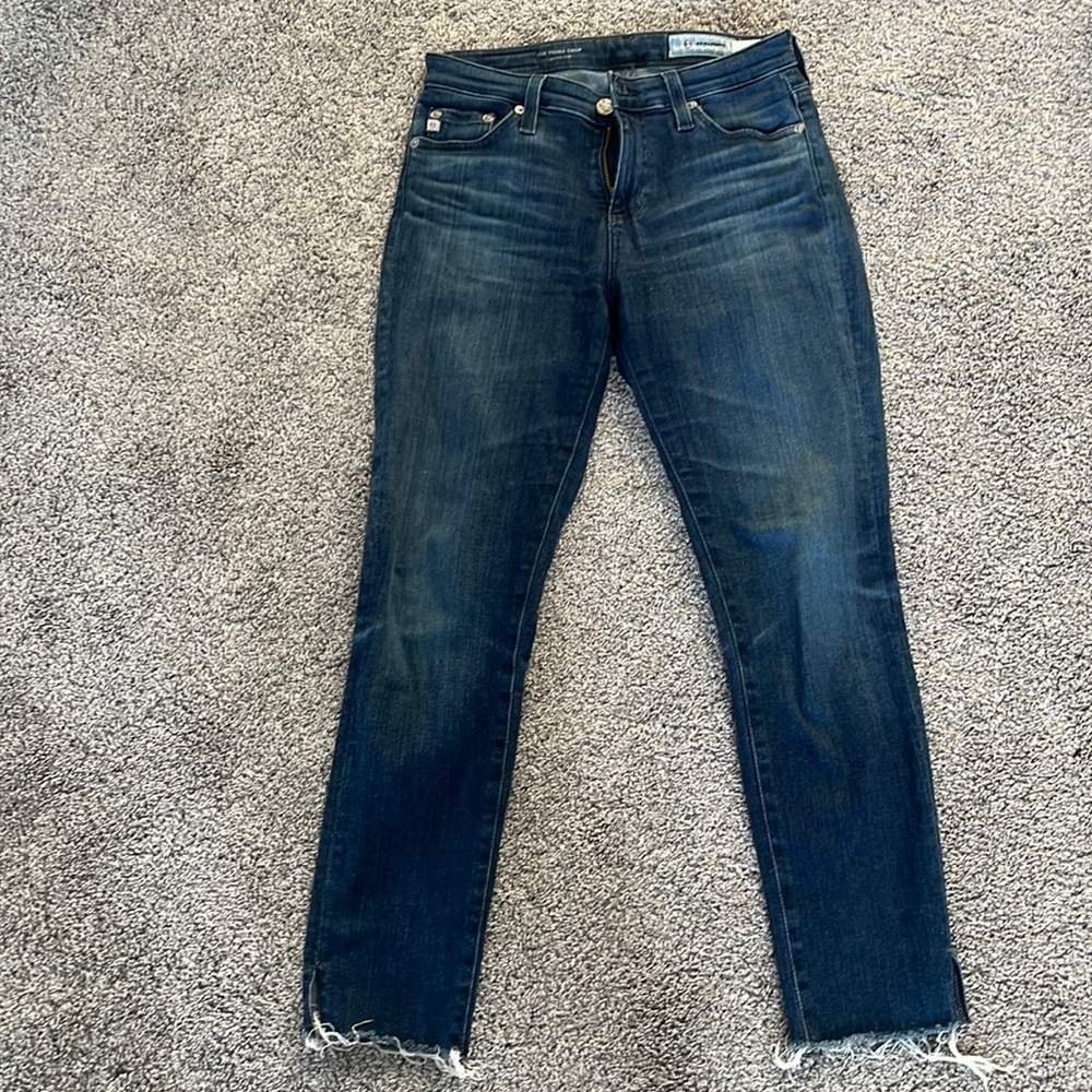 prima crop cigarette AG jeans